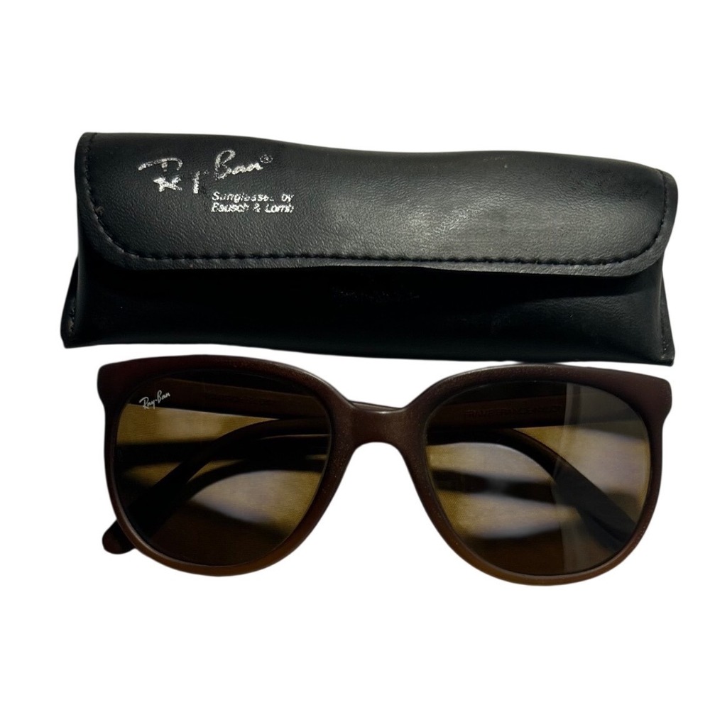 Vintage Ray-Ban Cats 1000 Cat Eye Brown Nylon Sunglasses Bausch & Lomb 100% UV